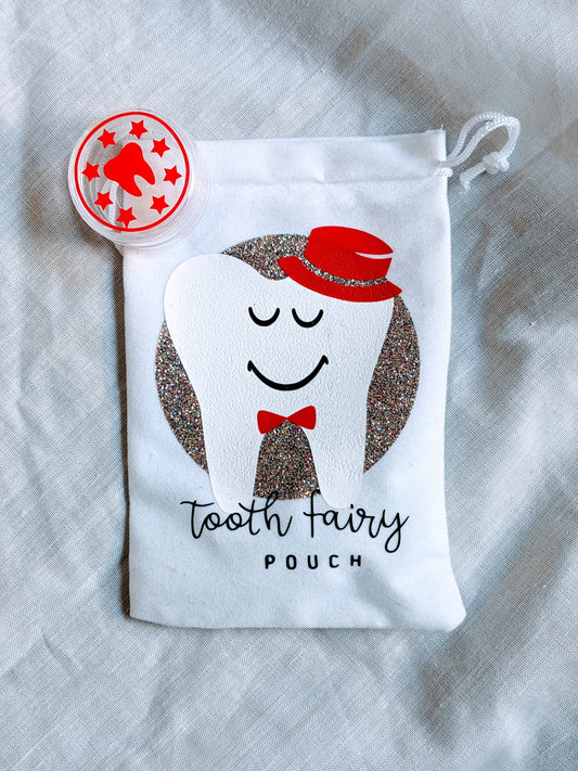 Tooth Fairy Bag - Red Top Hat