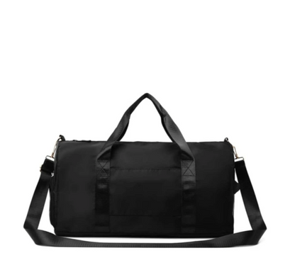 Black Personalised Sports Duffle Bag