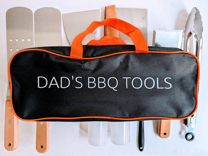 bbq tool kit with convient carry bag personalised for dad