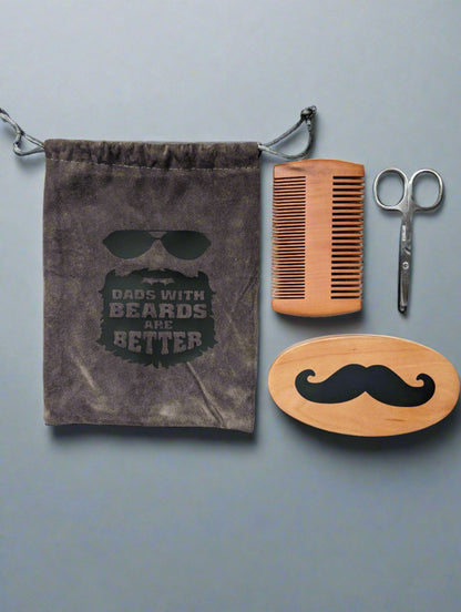 mens beard grooming kit. Dads with beards are better