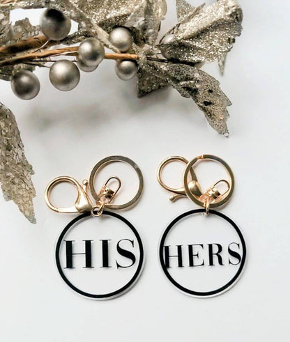 Matching His and Hers Keyrings | Wedding | Partner Gifts