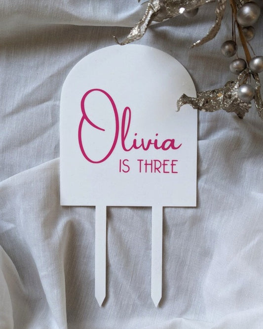 Personalised Birthday Arch Cake Topper