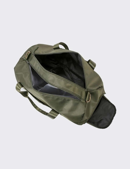 Khaki Personalised Sports Duffle Bag | Overnight Travel Luggage Bag | Dance Bag