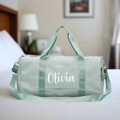 Mint Personalised Sports Duffle Bag | Overnight Travel Luggage Bag | Dance Bag