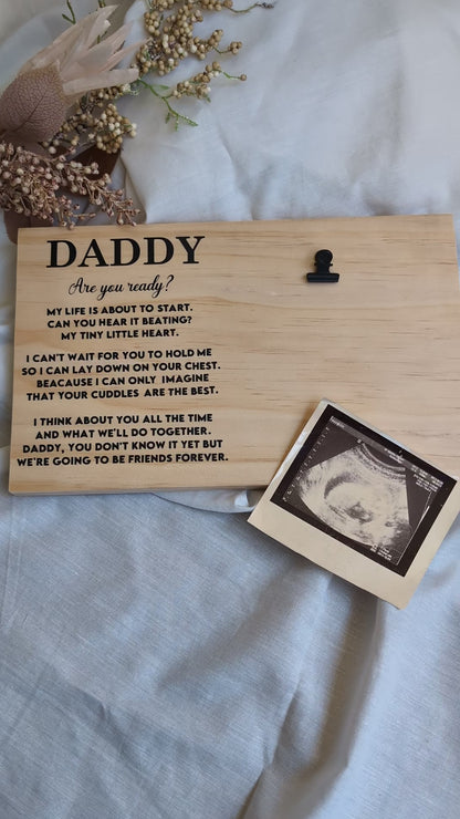 Photo Plaque for expecting dad's