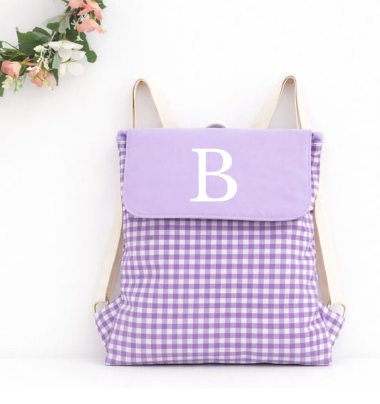 Gingham Backpack