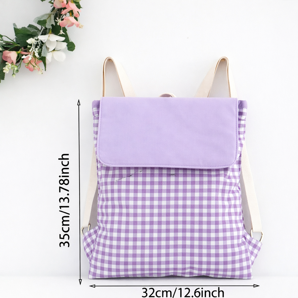Gingham Backpack