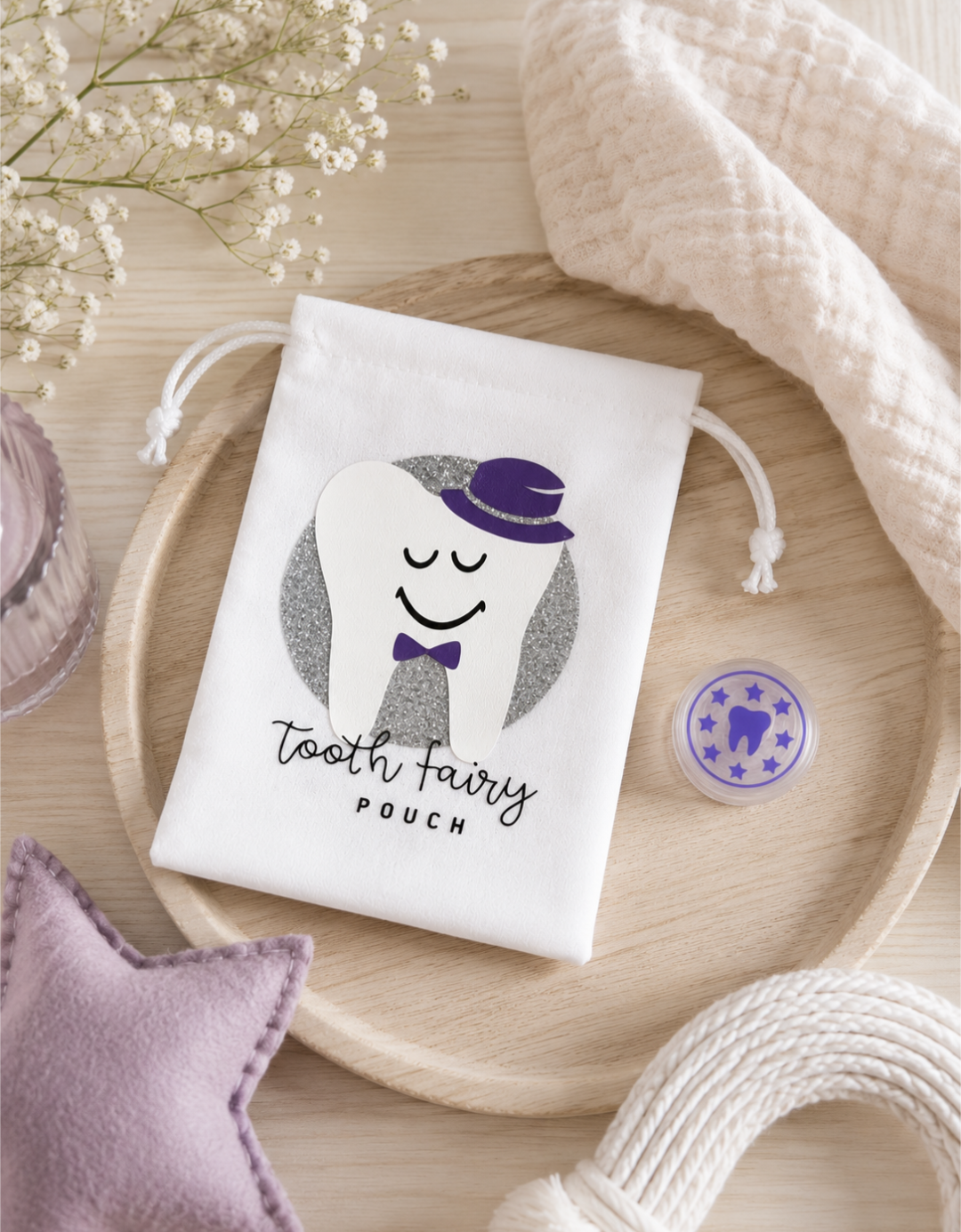 Tooth Fairy Bag - Purple Top Hat