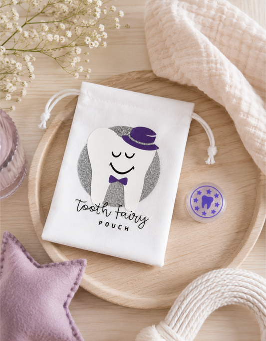 Tooth Fairy Bag - Purple Top Hat