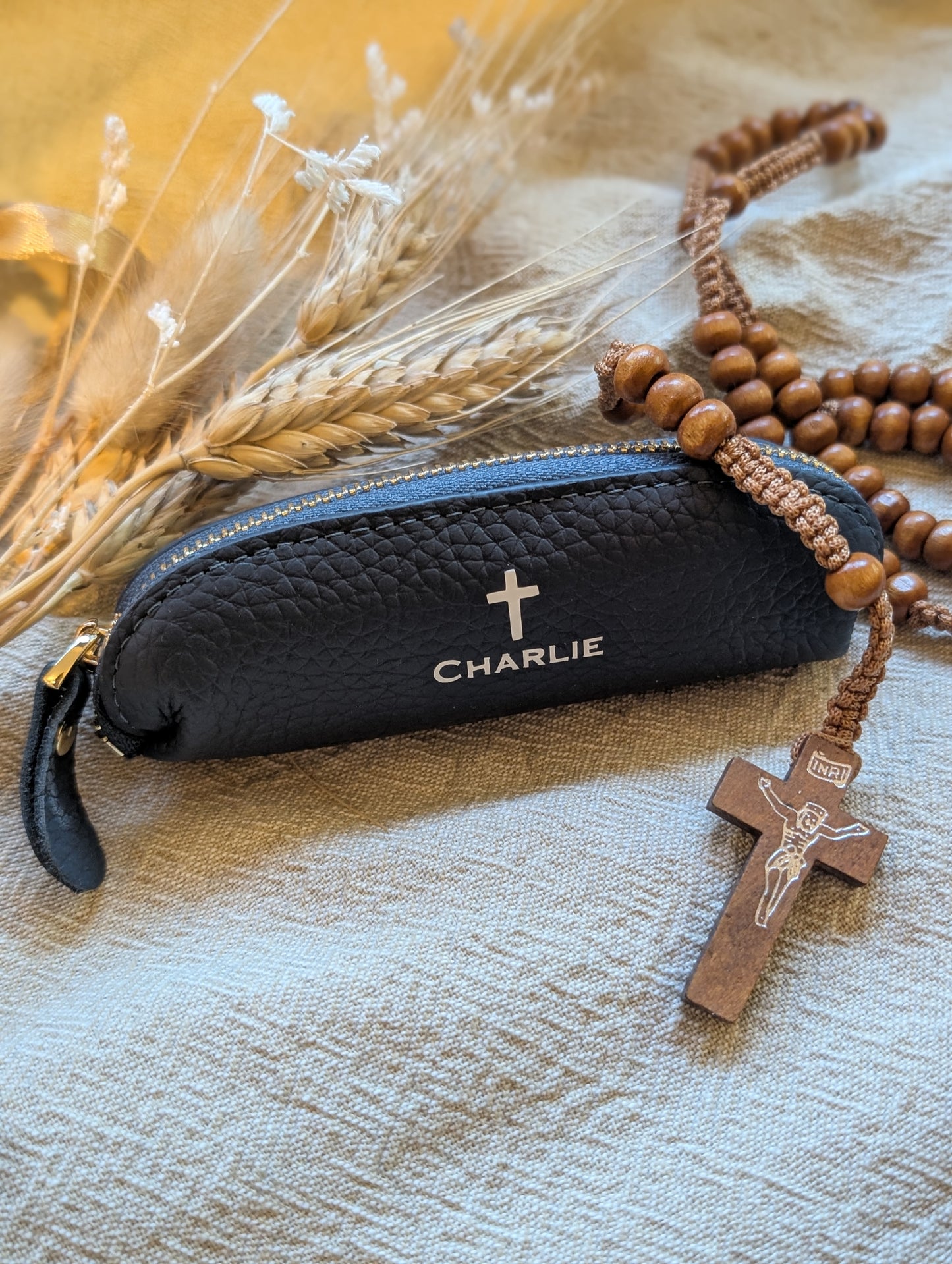 Personalised Rosary Bead Pouch