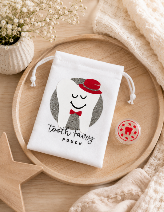 Tooth Fairy Bag - Red Top Hat