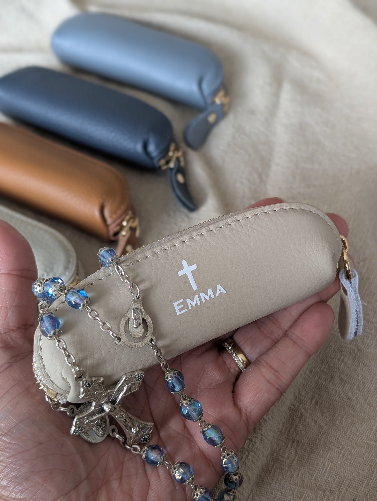 Personalised Rosary Bead Pouch