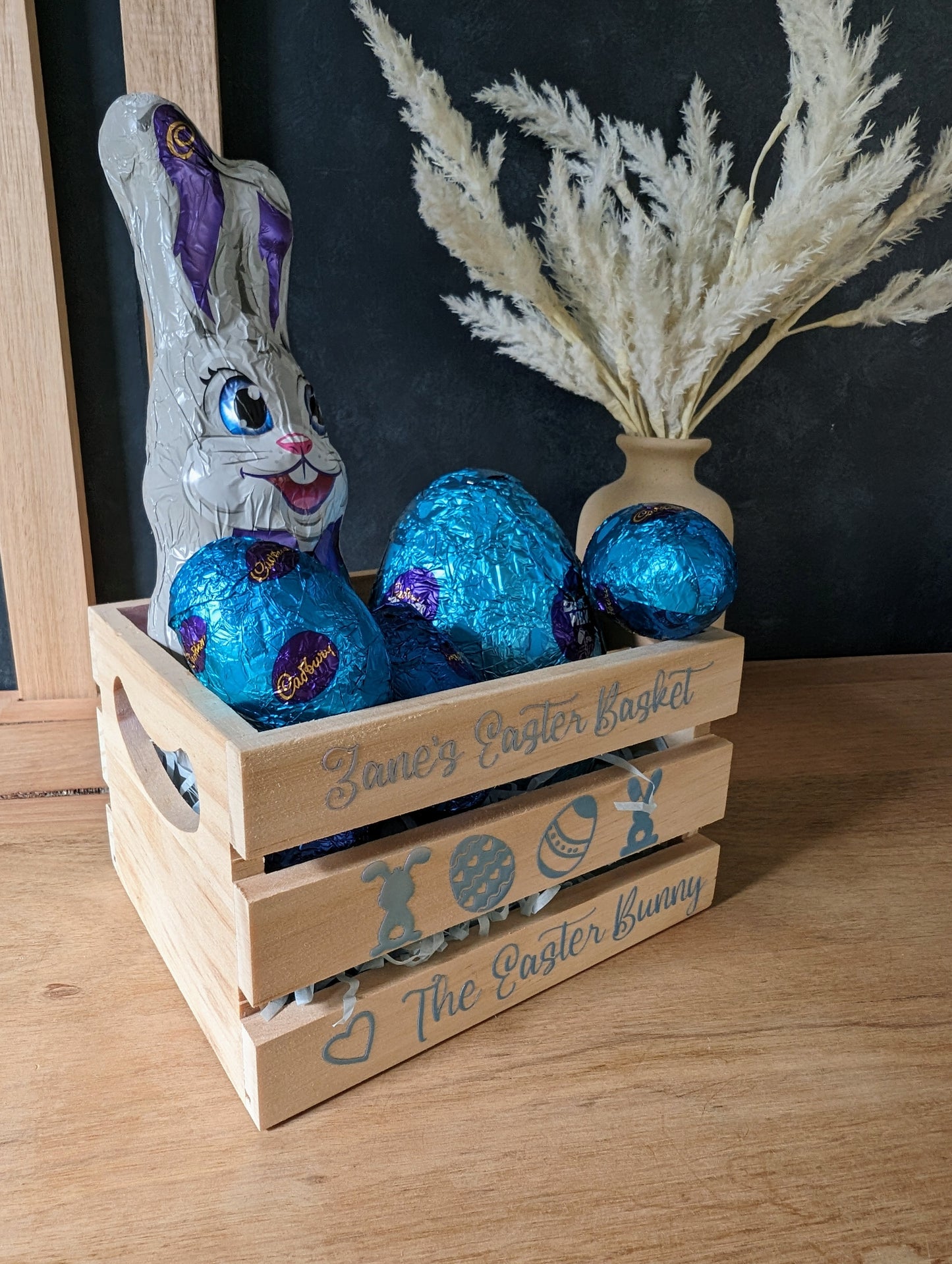 Mini Easter Crate | Personalised Basket from the Easter Bunny