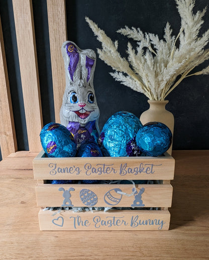 Mini Easter Crate | Personalised Basket from the Easter Bunny