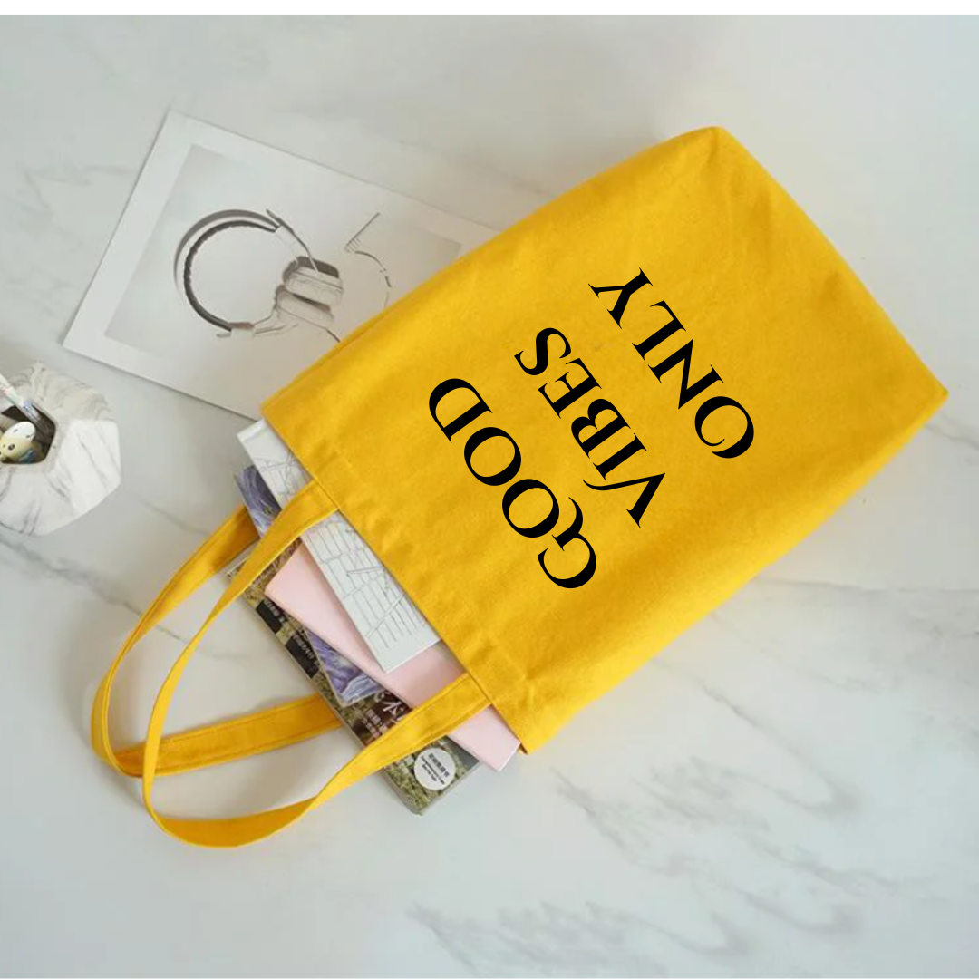 Good Vibes Only Shopping Tote Bag