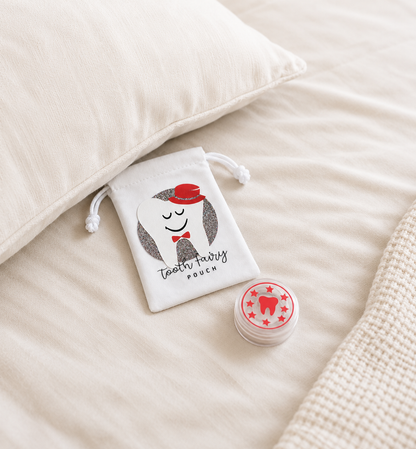 Tooth Fairy Bag - Red Top Hat