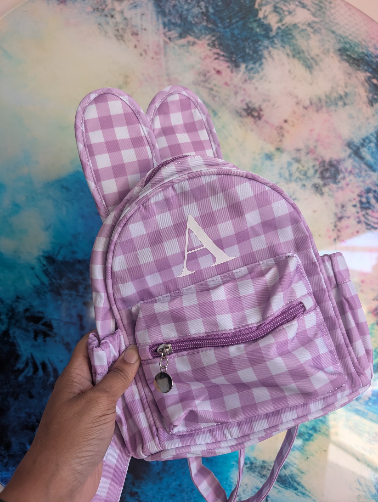 Gingham Bunny Mini Backpack