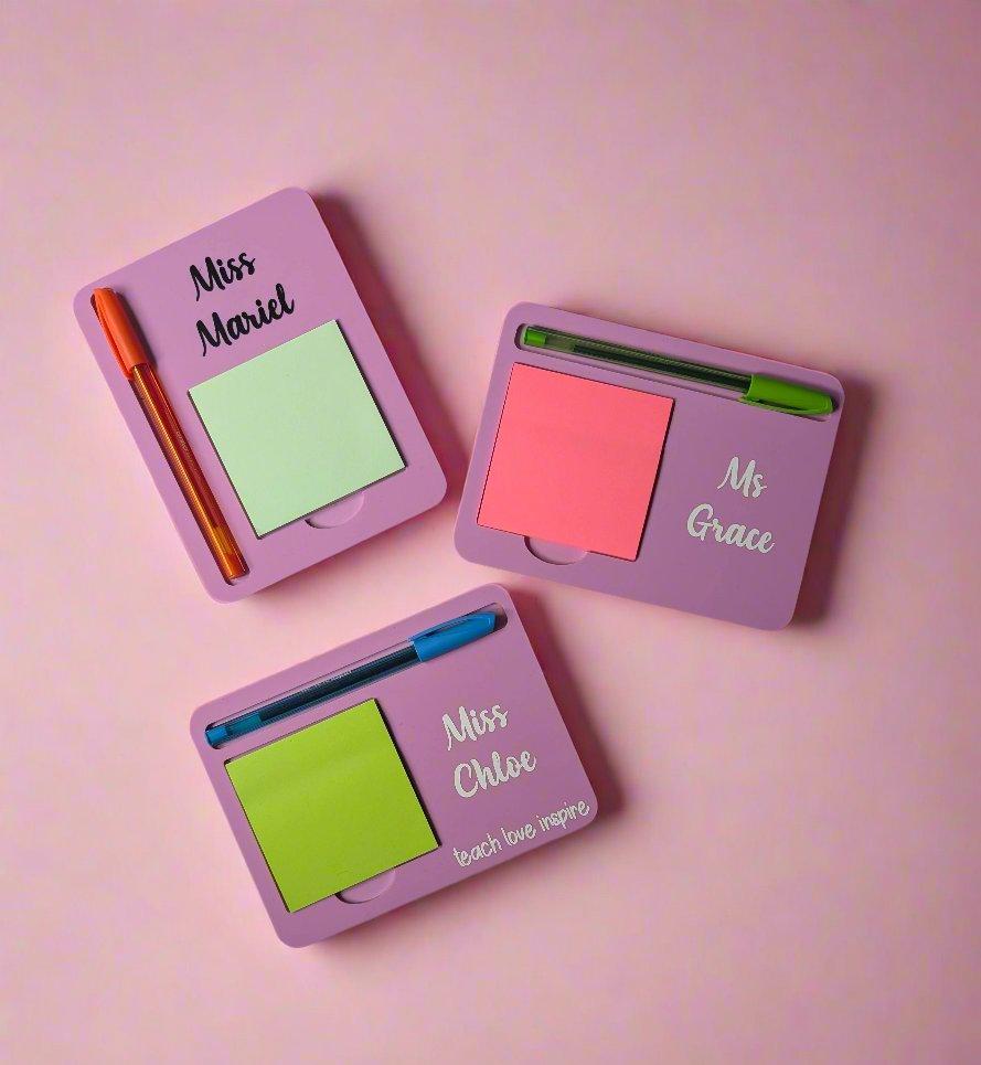 Teach Love Inspire Teacher Post It Note Holder