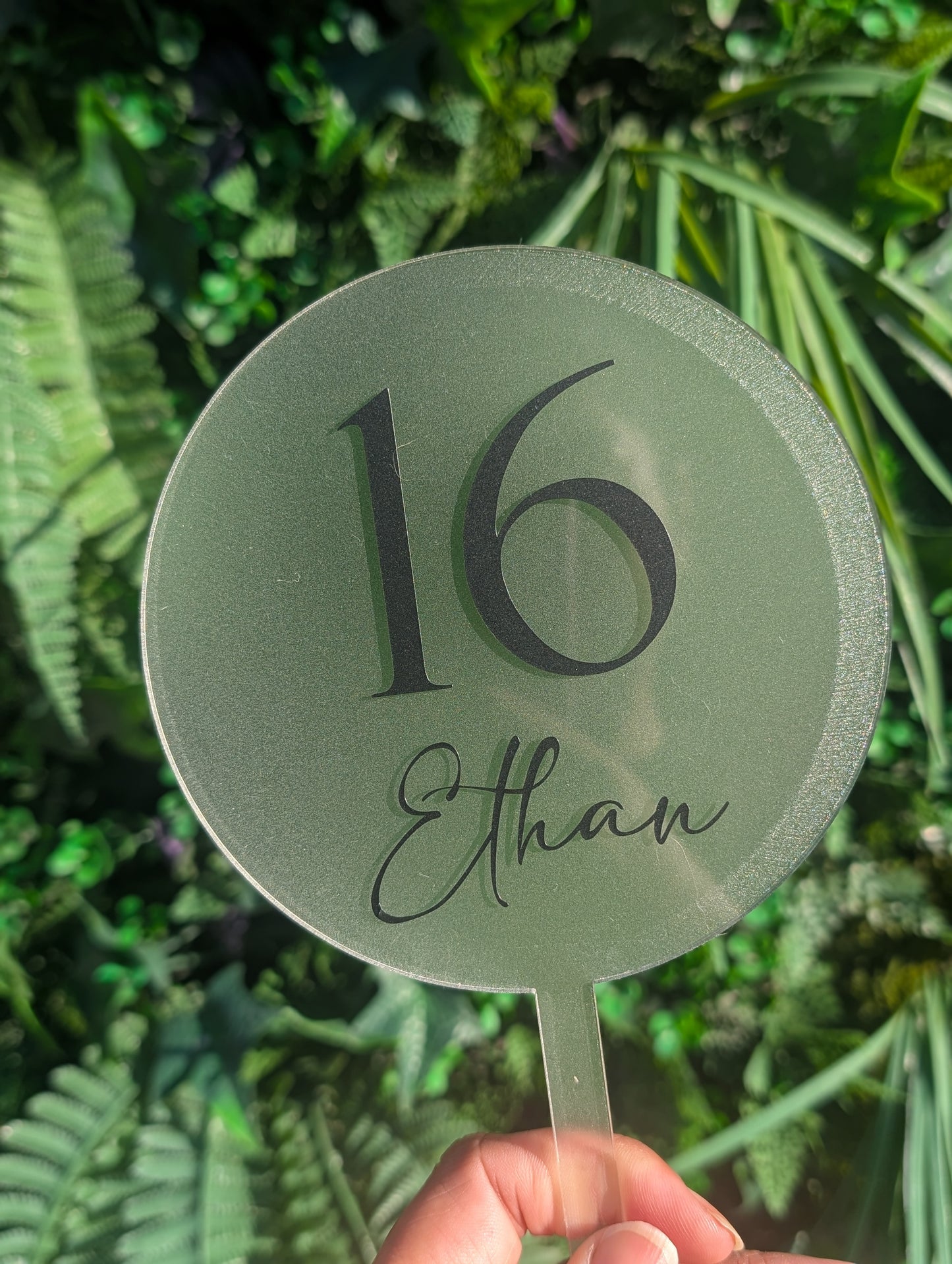 Personalised Birthday Cake Topper with Age