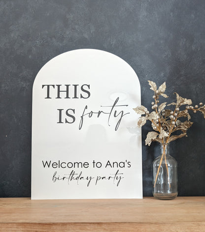 This is...Welcome Sign for Birthday Party