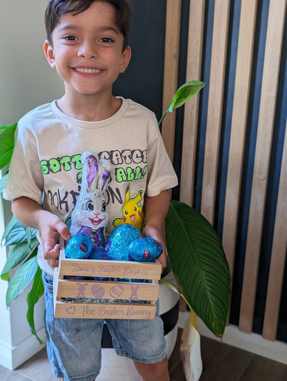 Mini Easter Crate | Personalised Basket from the Easter Bunny