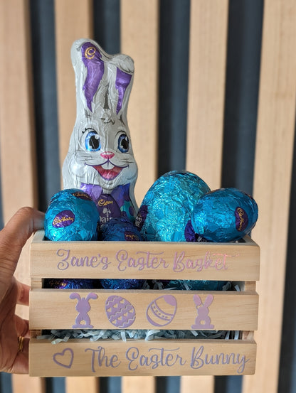 Mini Easter Crate | Personalised Basket from the Easter Bunny