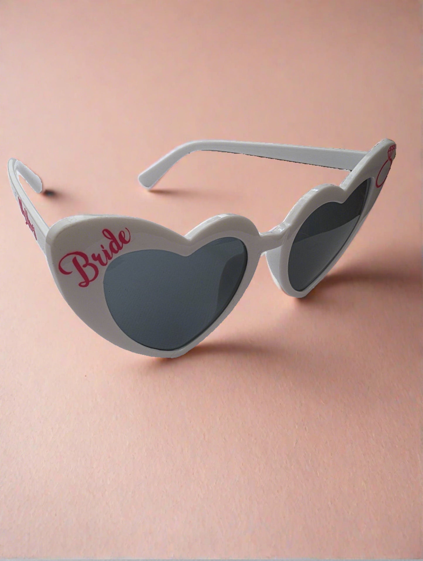 Bride and Bridesmaid Heart Shaped Sunglasses