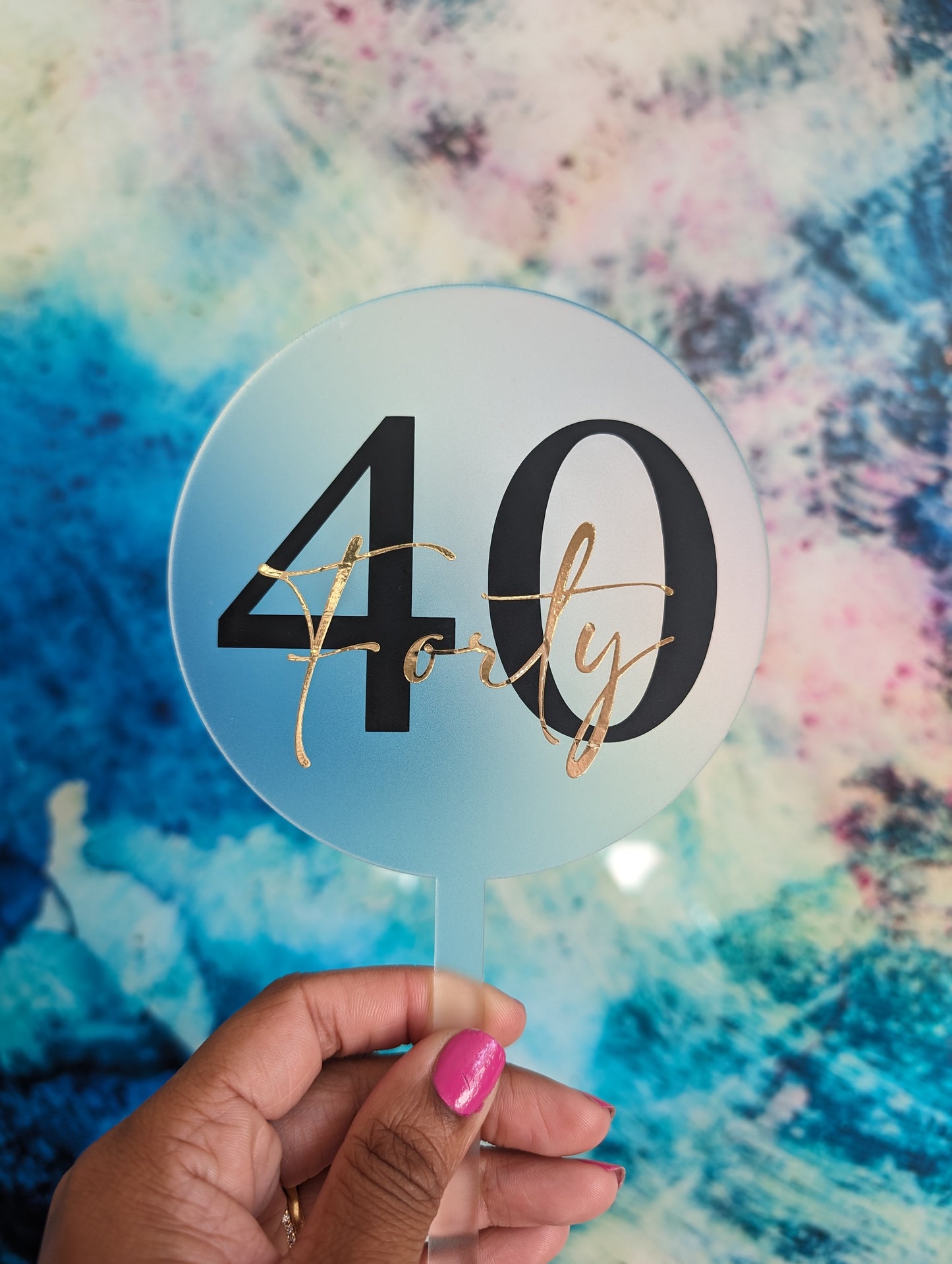 40th Birthday Cake Topper