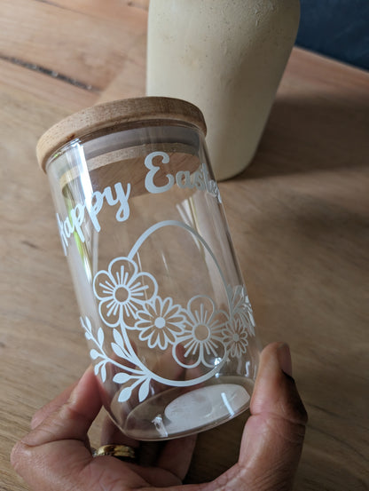 Easter Egg Glass Jar