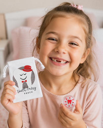 Tooth Fairy Bag - Red Top Hat