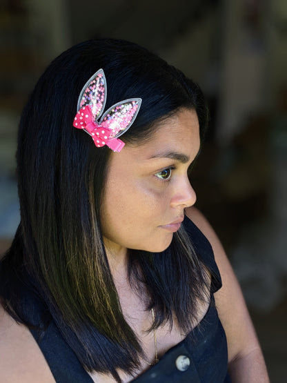 Adorable Bunny Ear Easter Hair Clip