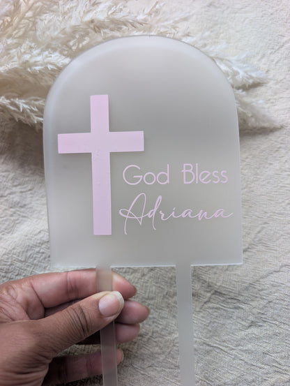 Religious Occasion Arch Cake Topper