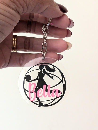 Netball Keyring for Kids