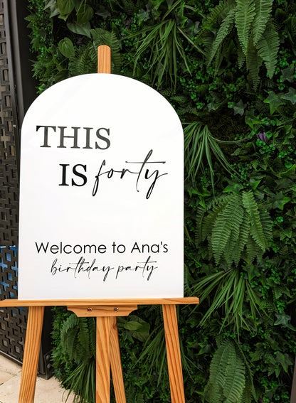 This is...Welcome Sign for Birthday Party