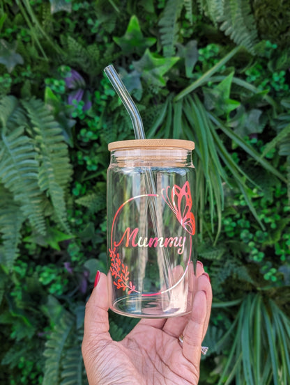 Reusable Glass Can Tumbler Cup