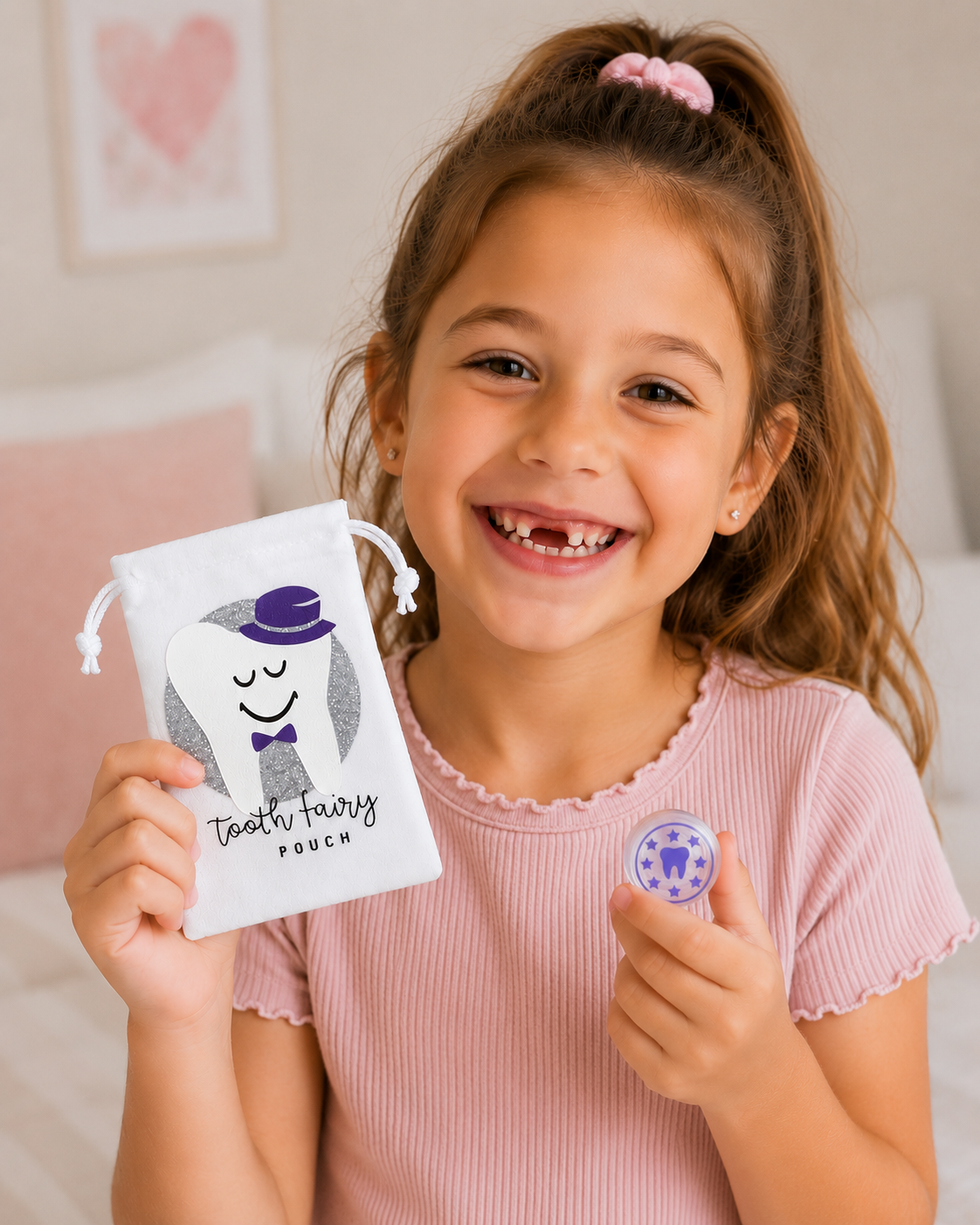 Tooth Fairy Bag - Purple Top Hat