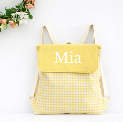 Gingham Backpack